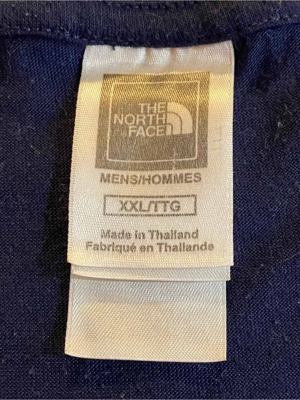 The North Face VaporWick Men's 2XL Blue Long Sleeve Crew Neck Tee Logo